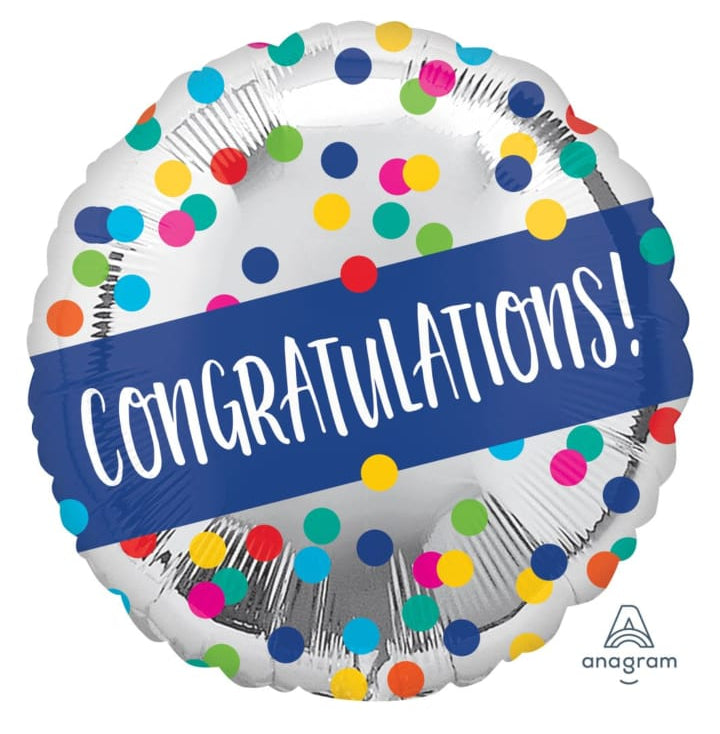 Congratulations Balloon Add-On – Helium-Filled by Cake Mart