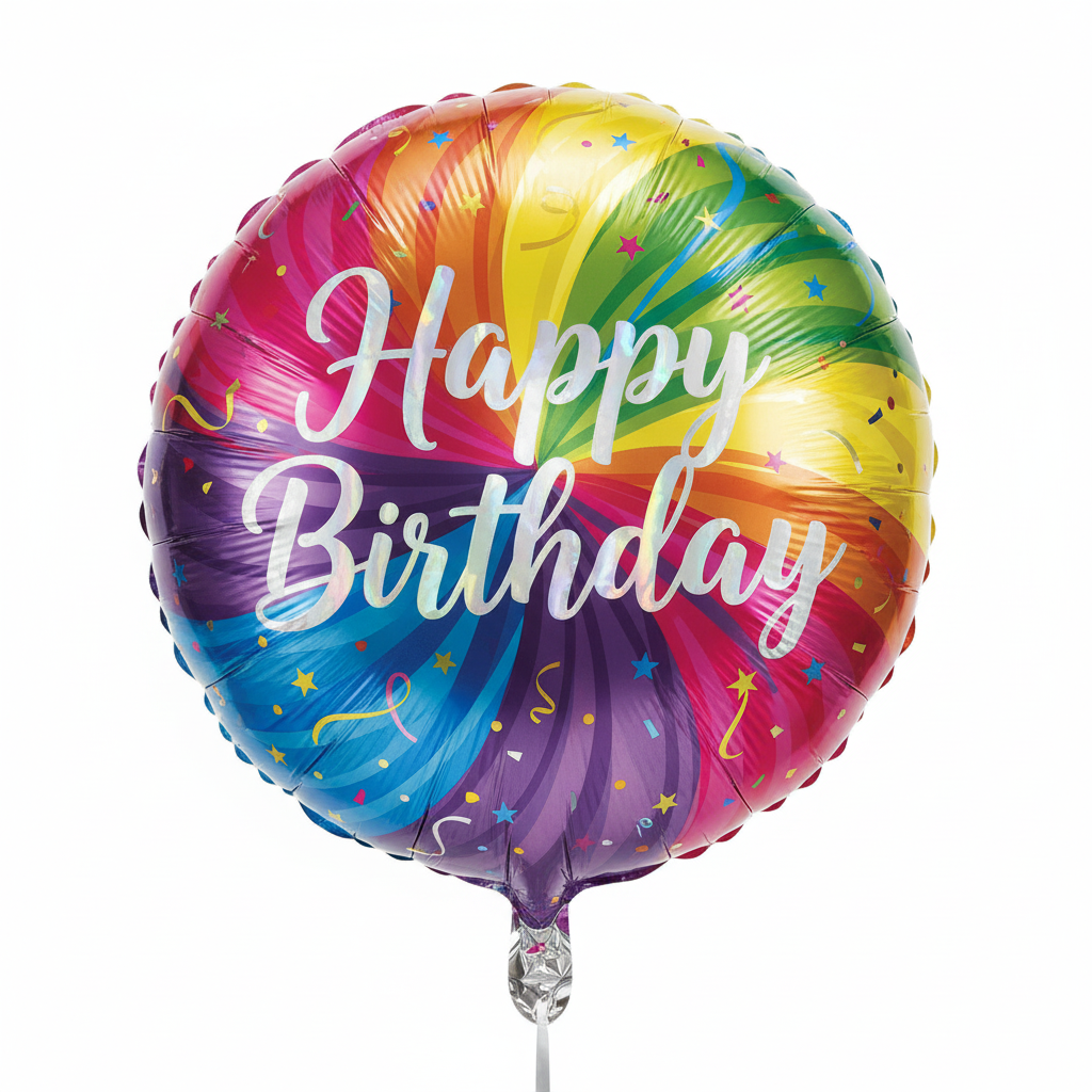 Birthday Balloon Add-On – Helium Filled & Ready to Celebrate by Cake Mart